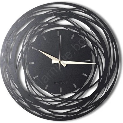 Asir Стенен часовник 70 cm 1xAA черен/златист (AS1490)