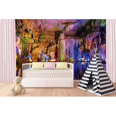 DIMEX ART Самозалепваща се флизелинова фототапета пещерна система 375 x 250 см