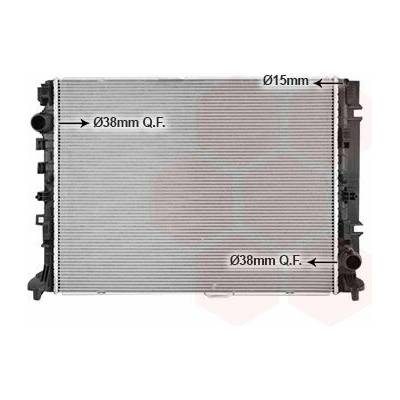 Chladič, chlazení motoru VAN WEZEL 30012728