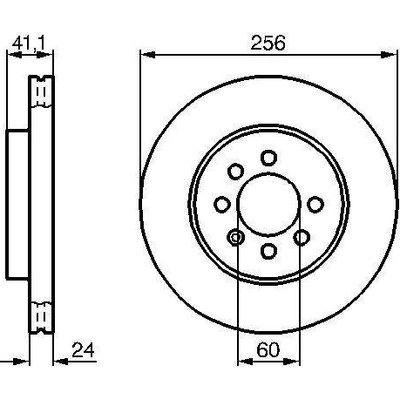 BOSCH Brzdový kotúč vetraný Ø256mm 0 986 478 286