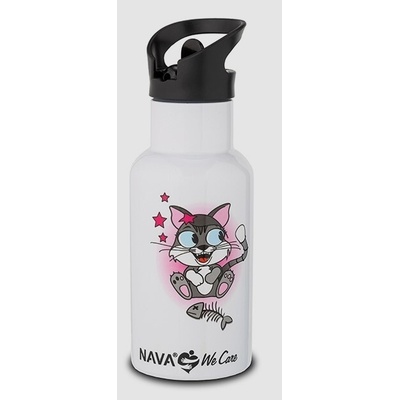 Plastimex termoska 350 ml kočka bílá