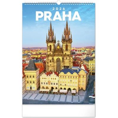 NOTIQUE Nástěnný Praha 33 x 46 cm 2026
