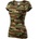 Malfini Camouflage дамска камуфлажна тениска, кафява 150г/м2 (12233)