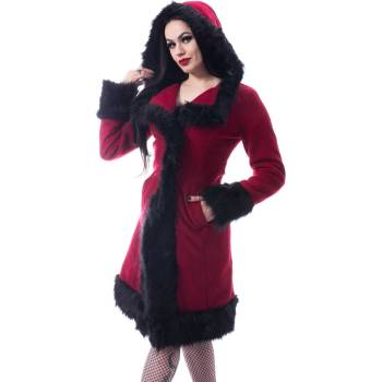 Image 1 of Poizen industries Дамско палто poizen industries - dark mase - ЧЕРВЕН - poi981