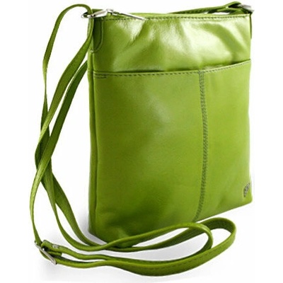 Arwel kožená zelená crossbody kabelka Jenny