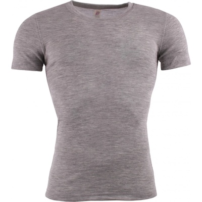 Engel Мъжко копринено термобельо Engel Shirt S/S Merino base layer - Hellgrau Melange - размер 50/52 (EU) (014-0746-0113)