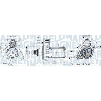Startér MAGNETI MARELLI 063721533010