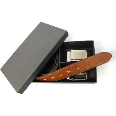 Penny Belts Set koženého opasku 48 35-020-22 a 4PS hnědý