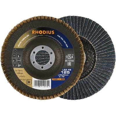 RHODIUS Lamelový brusný kotouč LSZ FB 125 x 22,23 TOPline 211331