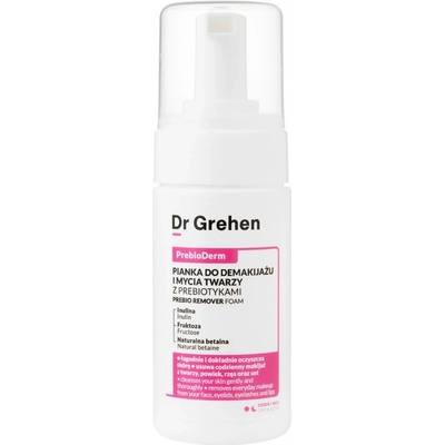 Dr. Grehen PrebioDerm Prebio Remover Foam Odličovací a mycí pěna na obličej s prebiotiky 100 ml