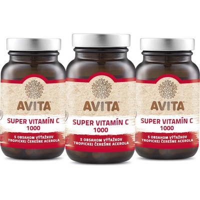 Avita Super Vitamin C 1000 s výťažkom aceroly 60 kapsúl