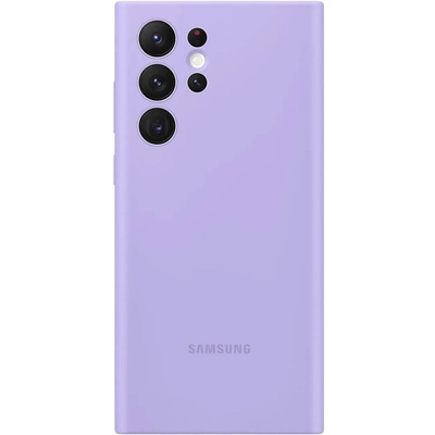 Samsung Оригинален гръб Samsung Silicone Cover за Galaxy S22 Ultra - Лилав, EF-PS908TVE