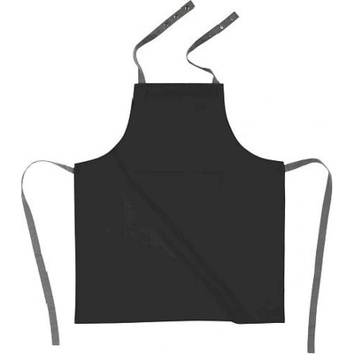 Tiseco Home Studio Černá bavlněná kuchyňská zástěra