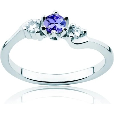 SAVICKI Пръстен Blue Lagoon: бяло злато, танзанит