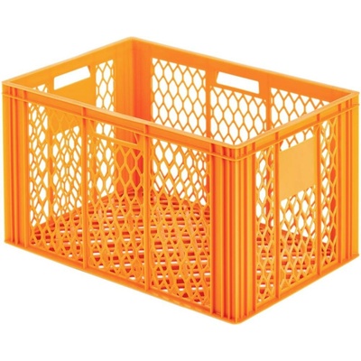 Alutec 75092 plastový box , vhodné pro potraviny, 600 x 350 x 400 mm, oranžová, 1 ks