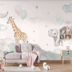 Decono Детски Фототапет Fly Animals