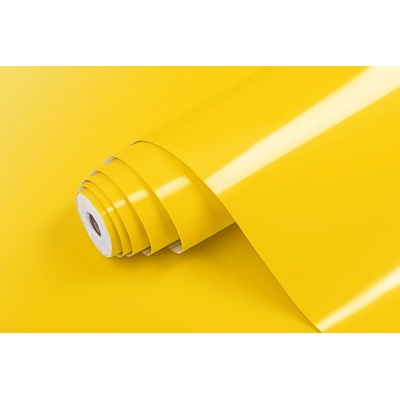 Patifix Самозалепващо фолио жълто гланцово - ширина 45 см