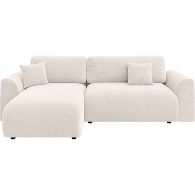 ROPEZ Бял разтегателен ъглов диван (променлив) Lorine - Ropez (Lorine Narożnik L z f.spania - Prawa OT Flow 5 ( kremowy ) wszywka andas Standard)
