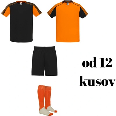 Roly Futbalová sada Juve pre celé mužstvo oranžová čierna 12 hráčskych setov