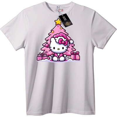 NOONEBRAND Тениска Hello Kitty Коледа - L, White