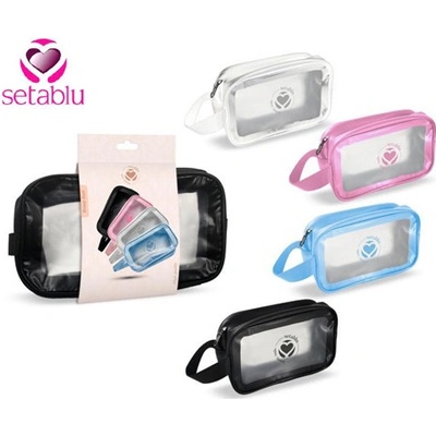 Setablu Etue uni transparent střední růžová