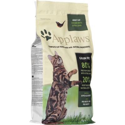 APPLAWS Dry cat Adult kuracie a jahňacie mäso pre dospelých psov 2 kg