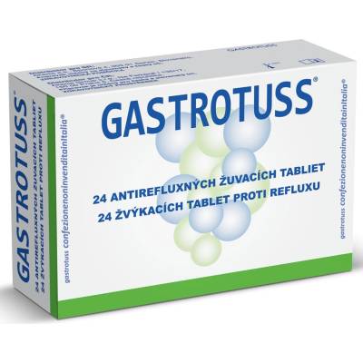 Gastrotuss tabliety žuvacie antirefluxné 24 ks