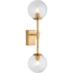 Endon Lighting 114042 - Стенно осветително тяло 2xG9/3, 2W/230V златисто (EN0578)