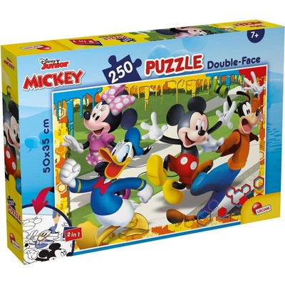 Lisciani Двулицев пъзел Lisciani - Mickey Mouse, 250 части (LI48113)