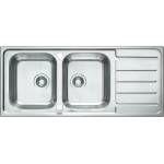 Alveus Мивка от неръждаема стомана Alveus Line Maxim 100 Satin 116x50 см (1087975) Мивка за вграждане