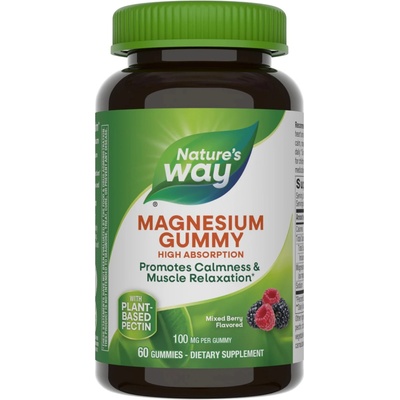 Nature's Way Magnesium Gummy, 100 mg, 60 желирани таблетки, Nature's Way (14601)