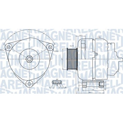 Alternátor MAGNETI MARELLI 063731739010