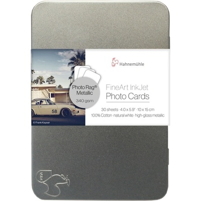 Hahnemühle Hahnemühle Photo Rag Metallic 340 g/m2 Фото карти - 10 x 15, 30 бр (10640778)