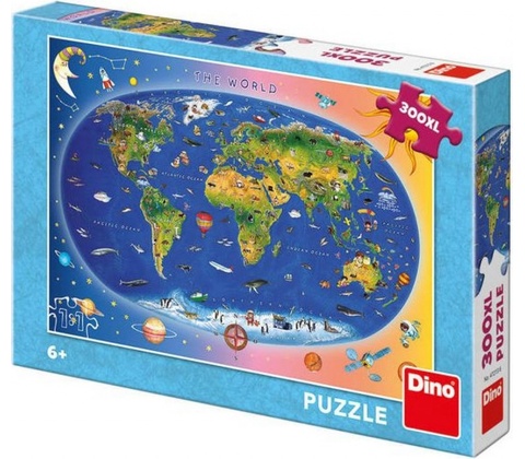 Dino mapa 300 dílků