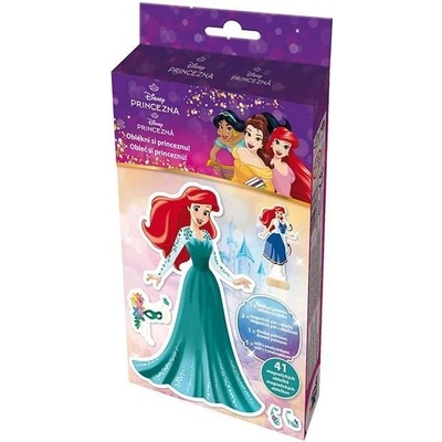 Magnetické oblékání s omalovánkou Disney Princezny