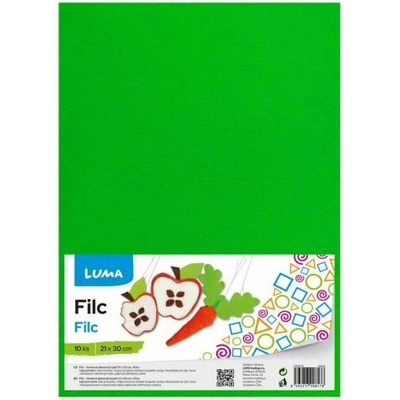 Filc Luma A4, zelený 10ks