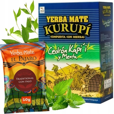 Kurupi Čaj Yerba Maté Cedrón Kapi'i y Menta 500 g