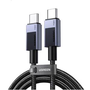 UGREEN Кабел UGREEN L513, 240W, USB-C to USB-C cable (20V 5A), Сиво-черно, 2 метра (L513-2)