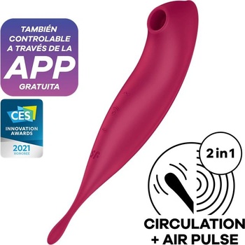 Image 1 of Satisfyer клитор стимулатор и вибратор с APP Satisfyer Twirling Pro+