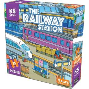 KS Games Пъзел KS Games от 35 части - Железопътна гара (PRS32712) - ozone