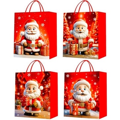 Vánoční dárková taška 26x32x10cm, Santa, 22434M