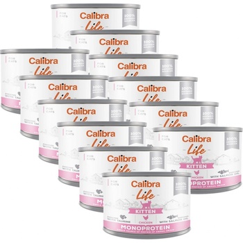 Calibra Cat Life Kitten Chicken 12 x 200 g