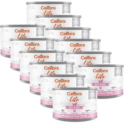 Calibra Cat Life Kitten Chicken 12 x 200 g