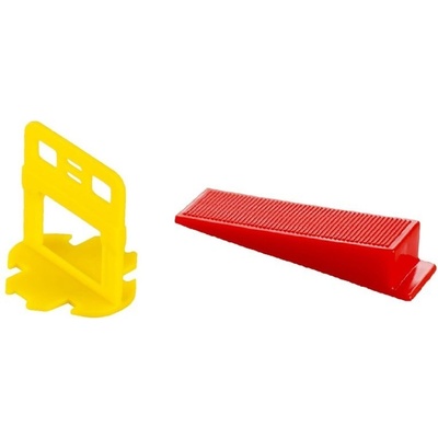 Nivelační sada - spony 1. 5mm 400ks, klíny 200ks box