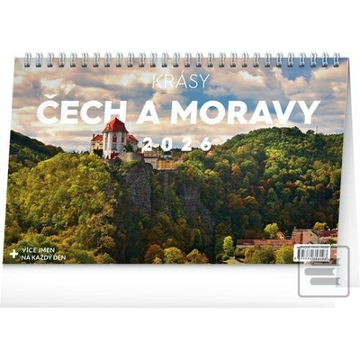 NOTIQUE Stolový Krásy Čech a Moravy CZ 23,1 x 14,5 cm 2026