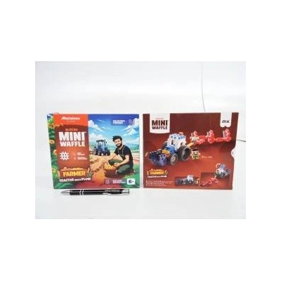 Marioinex Mini Waffle 50el Farmer Tractor with plow