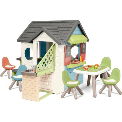 Smoby Domček so záhradnou reštauráciou s posedením Chef House Life rozšíriteľný s nadstavbovým riešením