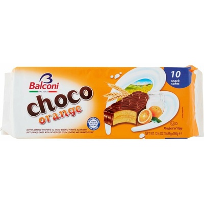 Balconi koláčiky čokoládové s pomarančovou náplňou 10 x 35 g
