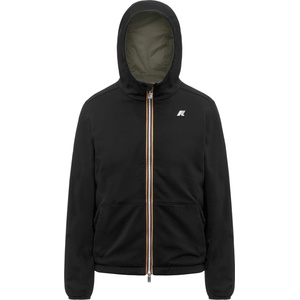 K-Way Мъжко ежедневно яке K-Way Jake Double Interlock Casual jacket - Black Pure / Green Lichen - размер 3XL (003-3617-0115)