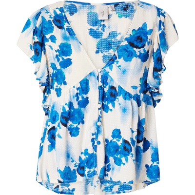 Y.A.S Блуза 'Bloom' синьо, размер XS